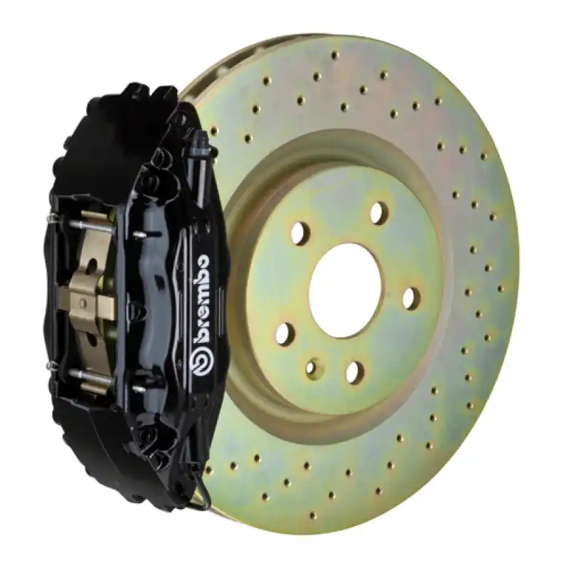 Brembo 02-07 Impreza/WRX/08-14 WRX Front GT BBK 4 Piston Cast 326 x30 1pc Rotor Drilled-Black Viral
