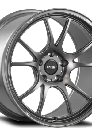Order Now Konig Forged F3S 18X10.5 5X130 ET44 Satin Charcoal Knurled Bead