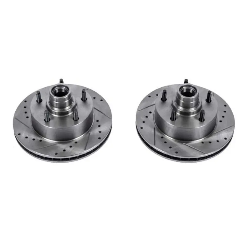 Power Stop 2003 Ford E-150 Front Evolution Drilled & Slotted Rotors - Pair Sale