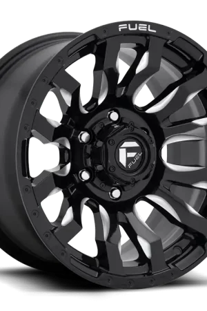Aluminum Wheels 20X9 Blitz D673 6 On 135 Gloss Black Milled 87.1 Bore 20 Offset Multi Spoke Fuel Off Road Wheels Wholesale