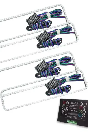 Exclusive Offer Oracle Ford F250 05-07 Halo Kit - ColorSHIFT w/ 2.0 Controller