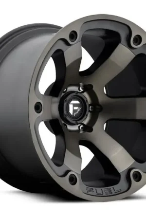 Markdown Fuel Offroad Wheels Beast D564 Matte Black Machined w/ Dark Tint 18x9 1mm Offset 8x180
