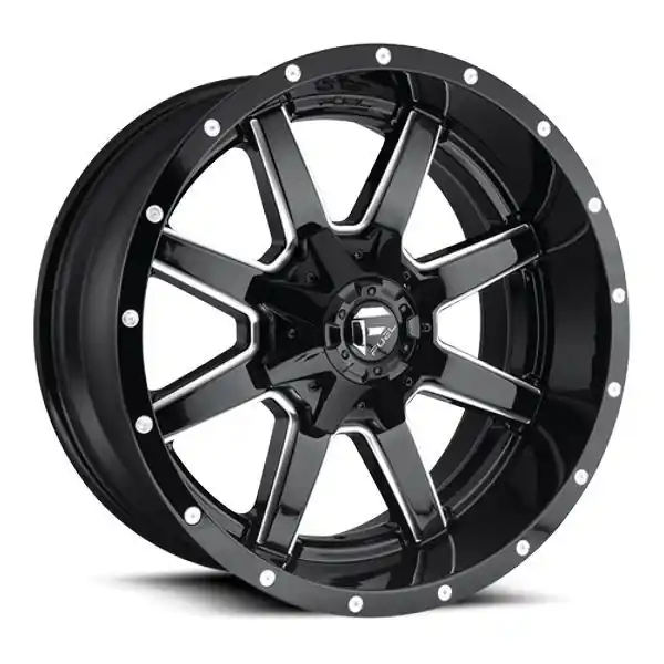 Fuel Offroad Wheels Maverick D610 Gloss Black Milled 22x12 -44mm Offset 8x180 Viral