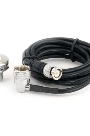 Rugged Radios 7 Ft Antenna Coax Cable Kit with BNC Connector for handheld radios - by Rugged Radios Warranty Included