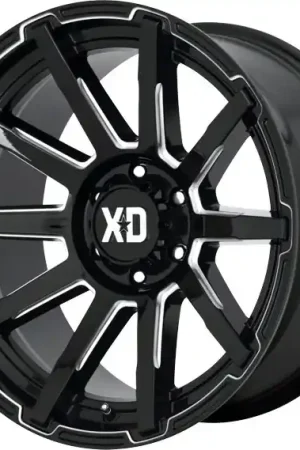XD Series Wheels Outbreak XD847 Gloss Black Milled 20x10 -18mm Offset 6x135 Fan Favorite