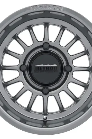 Method MR411 Bead Grip 15x7 / 4+3/13mm Offset / 4x156 / 132mm CB Gloss Titanium Wheel Super Sale