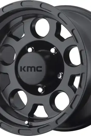 KMC Wheels Enduro KM522 Matte Black 15x7 -6mm Offset 5x114.3 (5x4.5) Free Shipping