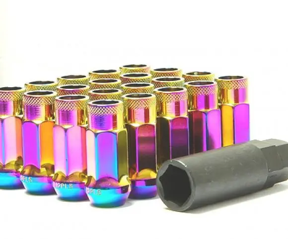 Professional Grade Wheel Mate Muteki SR48 Open End Locking Lug Nut Set of 4 - Purple 12x1.50 48mm