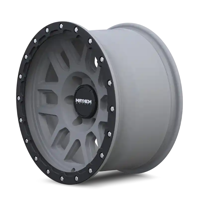 Top Pick Mayhem 8304 Delta 20x9 / 6x139.7 BP / 0mm Offset / 106mm Hub Matte Gunmetal w/ Matte Black Lip Wheel