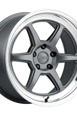 Kansei K14G Roku 18x10.5in / 5x100 BP / 12mm Offset / 66.56mm Bore - Grey & Machined Lip Wheel New Release