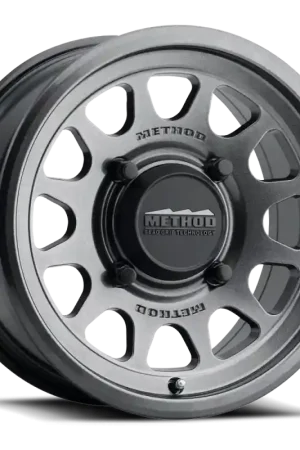 Original Method MR414 Bead Grip 15x7 / 5+2/38mm Offset / 5x4.5 / 76mm CB Graphite Wheel