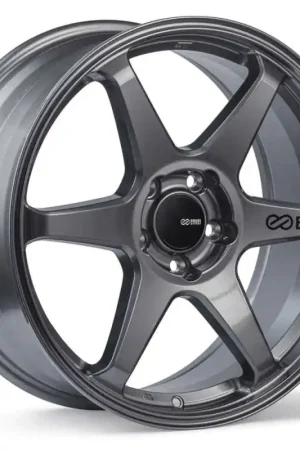 Enkei T6R 18x9.5 45mm Offset 5x100 Bolt Pattern 72.6 Bore Gloss Gunmetal Wheel Money Back Guarantee