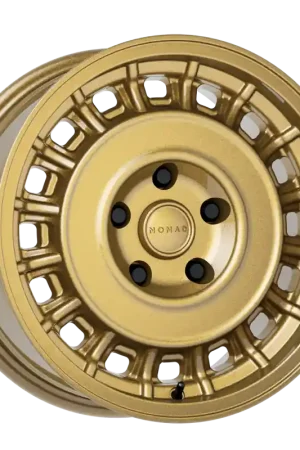 Brand New Nomad N502GR Arvo 15x7in / 5x114.3 BP / 15mm Offset / 72.62mm Bore - Gloss Gold Wheel