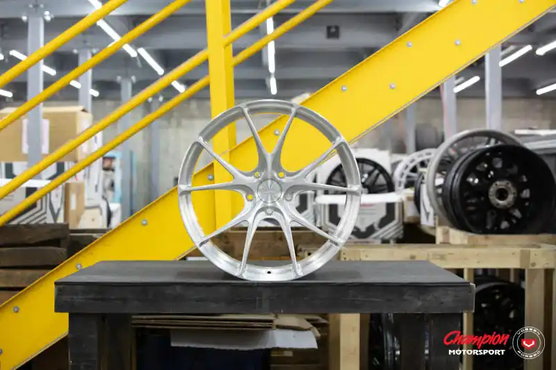 Professional Grade Vossen X Champion RS74 21X9/ET44/5X130/Brushed Gloss Clear Wheel/911 C2 991.2 Narrow Body - Front