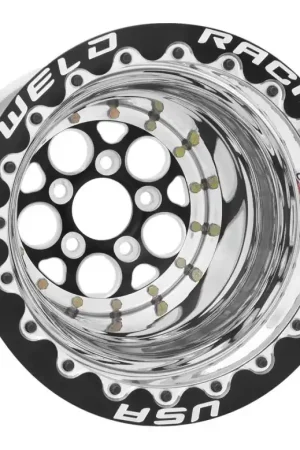 Genuine Weld Magnum 2.0 15x12 / 5x4.5 BP / 5in BS Black Wheel - Black Double Beadlock MT