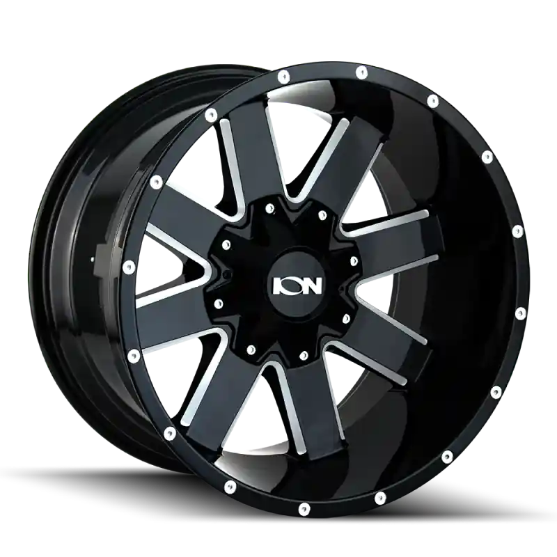 ION 141 20x9 / 8x170 BP / 0mm Offset / 125.2mm Hub Gloss Black Milled Wheel Today Only