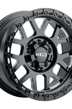 Weld Off-Road W105 17X9.0 Cinch 6X135 6X139.7 ET00 BS5.00 Gloss Black MIL 106.1 Best Choice
