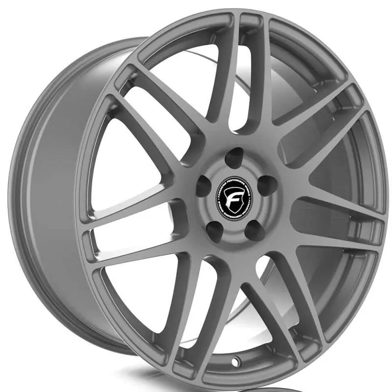 Forgestar F14 Drag 18x5.0 / 5x114.3 BP / ET-23 / 2.125in BS Gloss Anthracite Wheel Direct From Factory