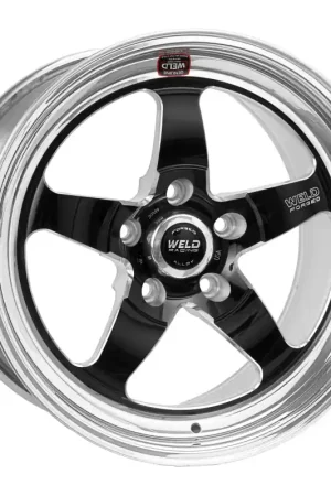 Weld S71 18x9 / 5x4.75 BP / 4.6in. BS Black Wheel (High Pad) - Non-Beadlock Worldwide Shipping