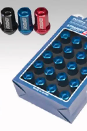 Grab Now Rays Dura-Nut L42 Straight Type 12X1.50 Lug Nut Set 16 Lug 4 Lock Set - Orange