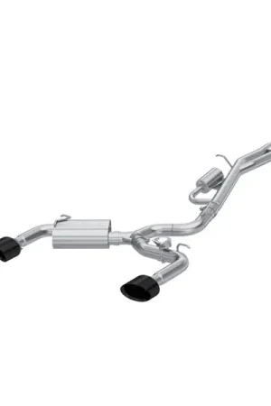 MBRP 17-20 Audi RS3 2.5T T304 SS 3in Cat-Back Dual Split Rear w/ Oval Black Chrome Tips Modern