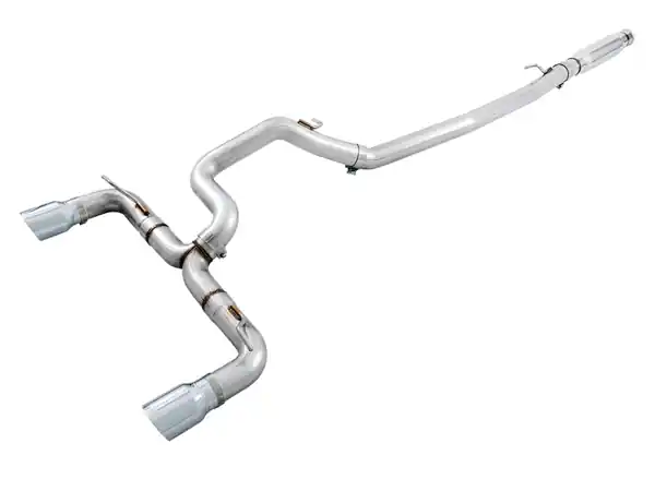 Express Delivery AWE Tuning Ford Focus RS Track Edition Cat-back Exhaust - Chrome Silver Tips