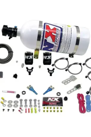 Nitrous Express 03-18 Nissan 350Z/370Z Dual Nozzle (35-150HP) w/10lb Bottle Next Day Delivery