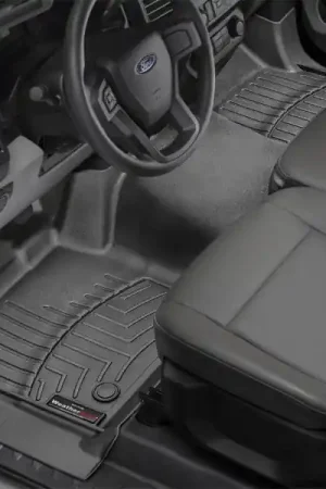 Authentic WeatherTech 2019+ Ford Ranger w/Vinyl Floors Front FloorLiner - Black