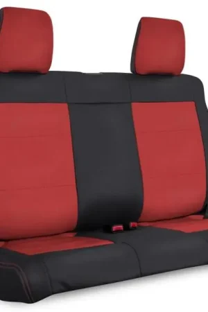Wholesale PRP 11-12 Jeep Wrangler JK Rear Seat Cover/2 door - Black/Red