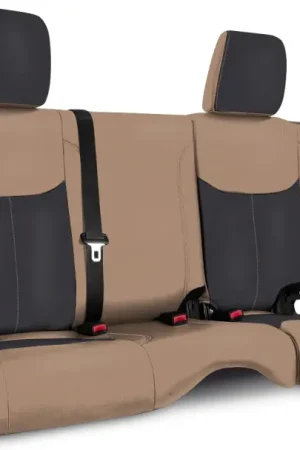 Super Sale PRP 13-18 Jeep Wrangler JKU Rear Seat Cover/4 door - Black/Tan
