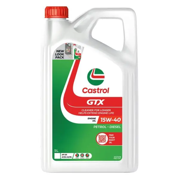 Money Back Guarantee Castrol GTX 15W-40 Engine Oil 5L - 3437478(Pickup Only)