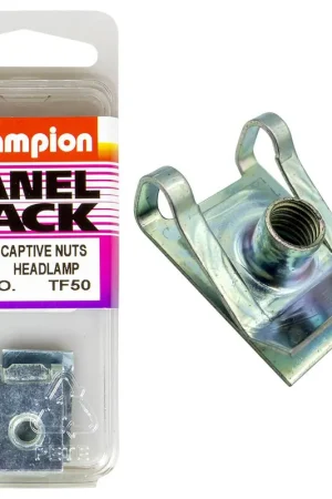 Instant Buy Champion Fasteners Headlamp Captive Nut (Suits M5x0.9mm Thread) - Pack of 2 - TF50