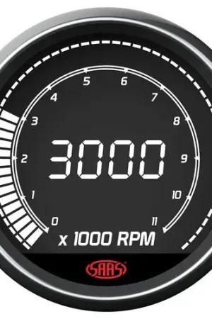 SAAS Tachometer 0-11K Shiftlite 80mm (3 1\\/8\\ Last Chance