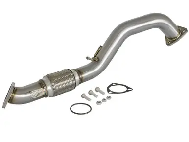 aFe Power Elite Twisted Steel 16-17 Honda Civic I4-1.5L (t) 2.5in Rear Down-Pipe Mid-Pipe - 48-36605 While Supplies Last