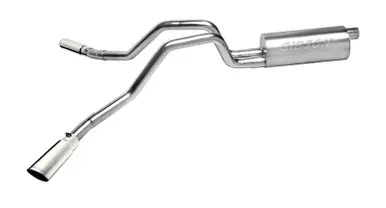 Gibson 02-05 Chevrolet Silverado 1500 Base 4.3L 2.5in Cat-Back Dual Extreme Exhaust - Stainless - 65002 Crafted