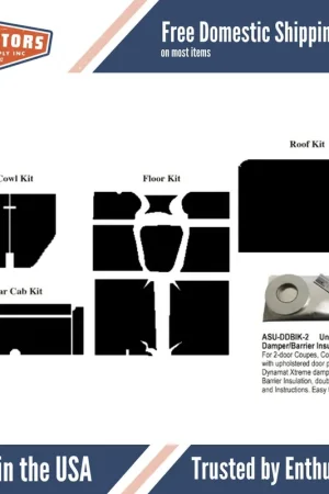 Kick Panel Insulation Kit for 1964-1965 Ford Falcon/Ranchero Cowl Get Yours