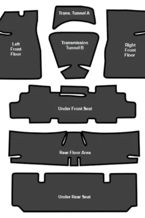 Sound Deadener for 1970-1972 Buick GS EVA Complete 7Pc Modern