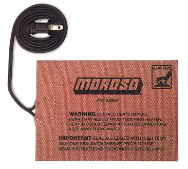 Free Delivery Moroso External Heating Pad - Self Adhesive - 5in x 7in - 400 Watts/110 Volt 36ft Cord - 23996