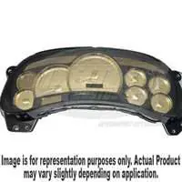 US Speedo Platinum Gold Gauge Face with White Back with Color Match Needles - Displays 120 MPH - Transmission Temperature - SS GM 16R Warranty Included