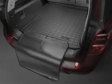 Trusted Brand WeatherTech 2020+ Ford Explorer Cargo Liner - Black (Behind 2nd Row Seating) w/ Bumper Protector - 401304SK