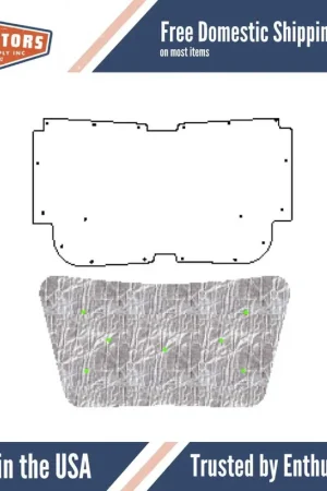 Hood Insulation Pad Heat Shield for 1978-79 Ford Bronco Under Hood Cover Smooth Low Price