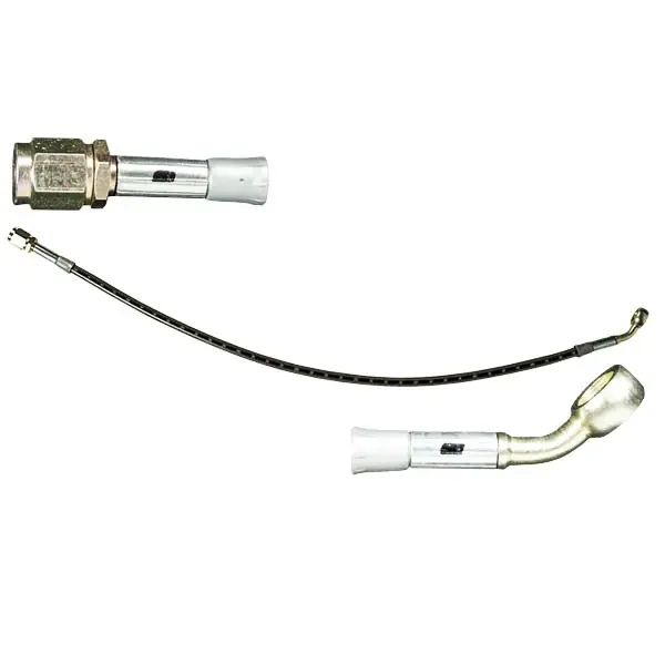 Baer Brakes 6200038BAE 19" Long Braided Hose with 3AN Female Straight x 10mm 45° Banjo Ends Viral