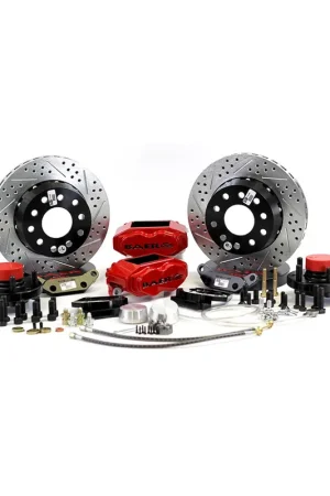 Hassle-Free Returns Baer Brakes 4301432B-1X Baer Brakes 11" SS4+ Front Brake Kit, Black, Slot, Std. Studs