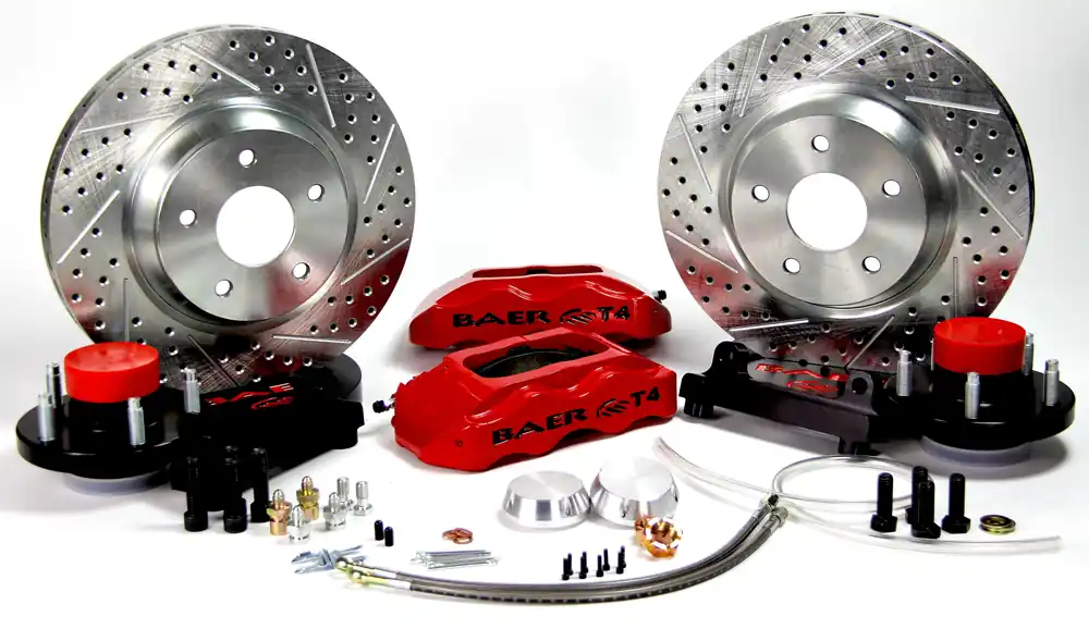 Baer Brakes 4261612B-11 Baer Brakes 13" Track4 Front Brake Kit, Black, Slot, ARP Studs Fan Favorite