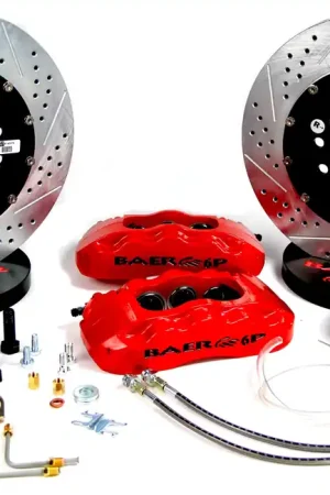 Big Sale Baer Brakes 4301338FR Baer Brakes 13" Pro+ Front Brake Kit, Fire Red, SDZ, Std. Studs