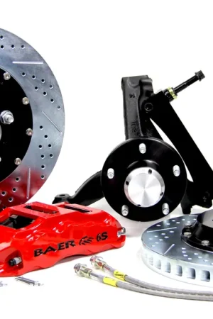 Baer Brakes 4301091MG-1X Baer Brakes 14" Extreme+ Front Brake Kit, Monster Green, Slot, Std. Studs Price Cut