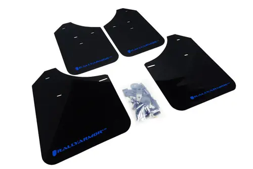 Rally Armor 13-18 Ford Focus ST / RSBlack Mud Flap w/ Blue Logo MF27-UR-BLK/BL Free Returns