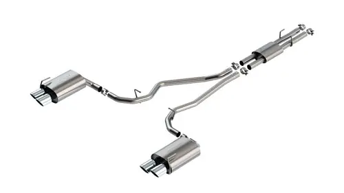 Crafted Borla ATAK Cat-Back Exhaust System (Chrome Tips) for 2020-2021 Ford Explorer ST & Platinum / Lincoln Aviator with 3.0L EcoBoost - 140821
