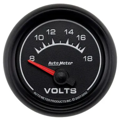 Autometer Euro-Style 2-1/16in 8-18V Short Sweep Electronic Voltmeter Gauge - 5992 Discount
