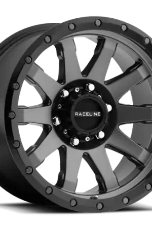 Same Day Shipping Raceline 934G Clutch 20x10in / 8x170 BP / -19mm Offset / 125.2mm Bore - Gunmetal Wheel